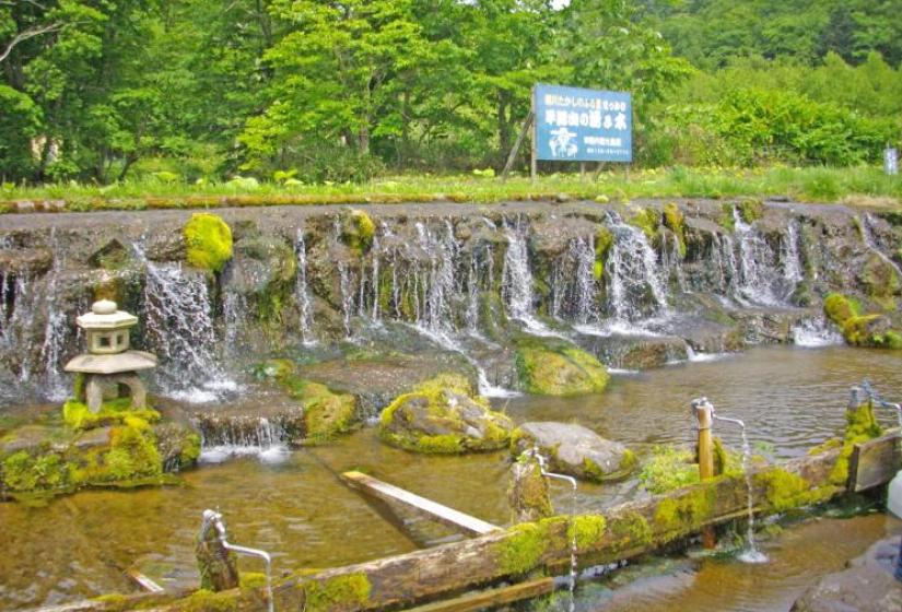 Mt Yotei spring water in Makkari Mt Yotei spring water in Makkari