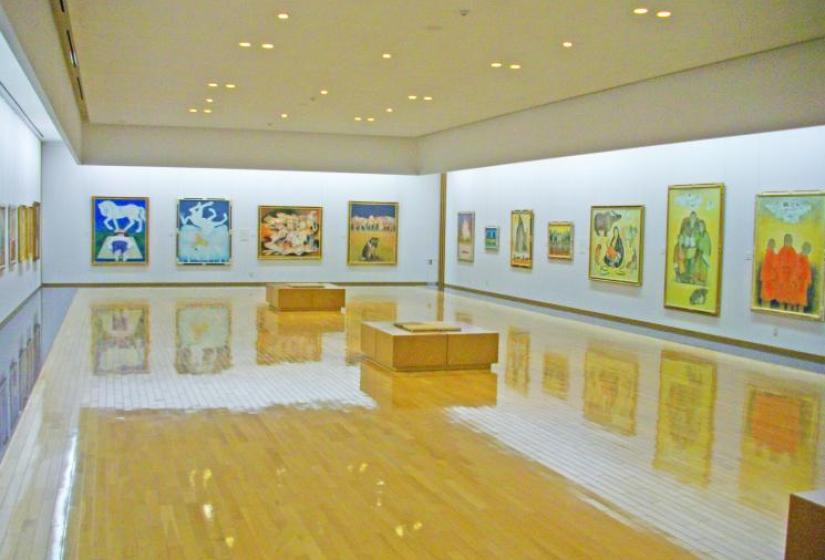 The main exhibition room