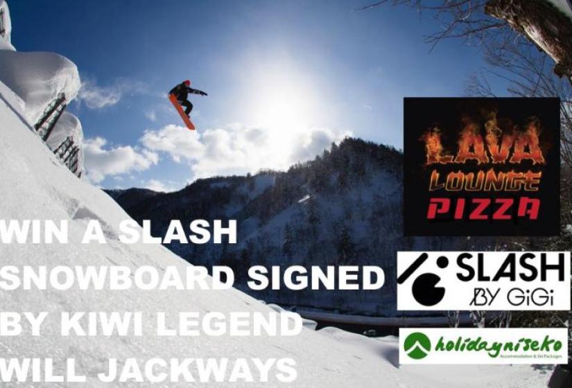 Win a Slash Snowboard! Holiday Niseko, Lava Lounge snowboard give away