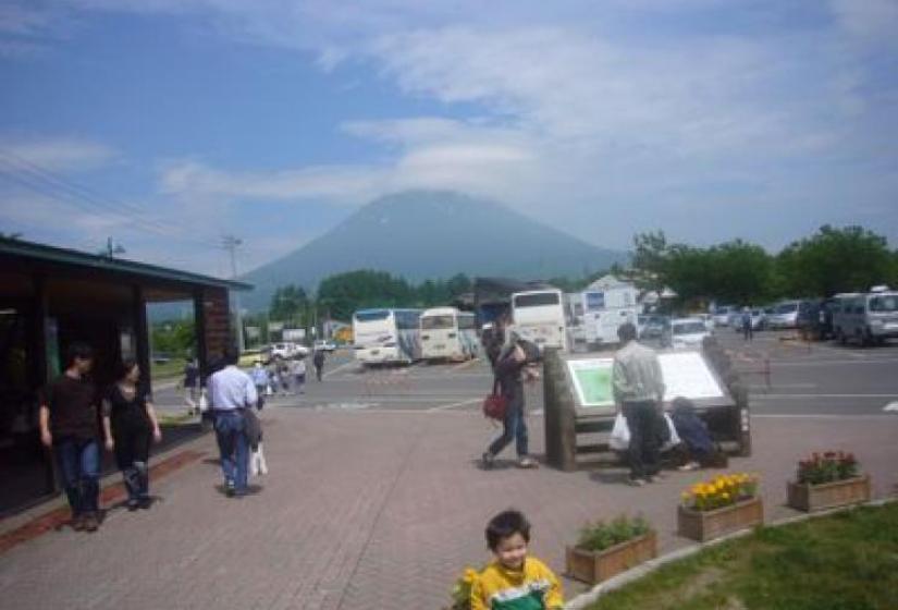 Mt Yotei from Niseko view plaza Mt Yotei from Niseko view plaza