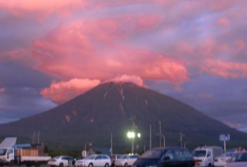 mt yotei niseko An angry sky above Yotei