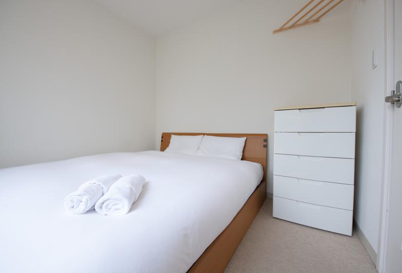 Sakura bedroom 1 double bed white dresser