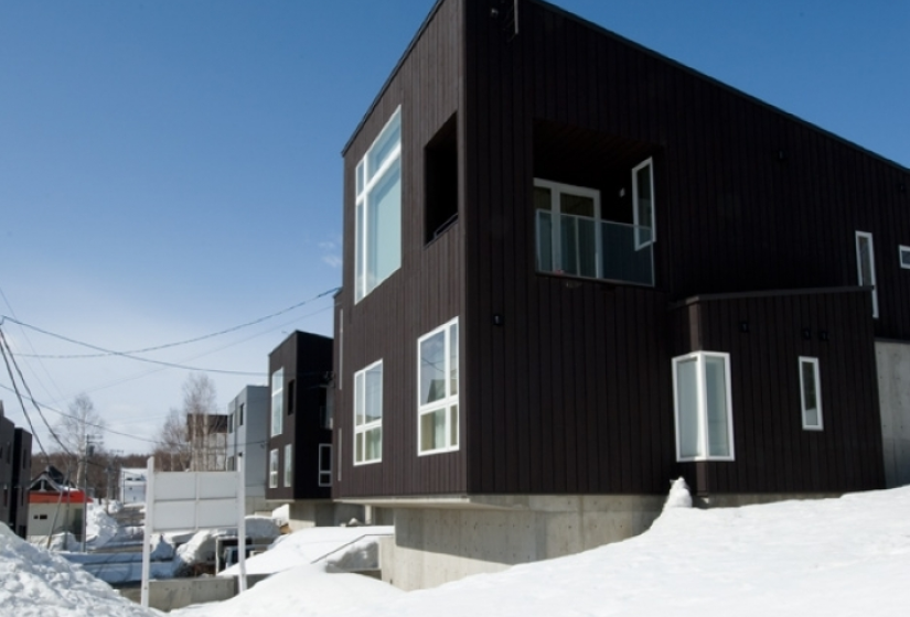 exterior view of Forest Estate during winter