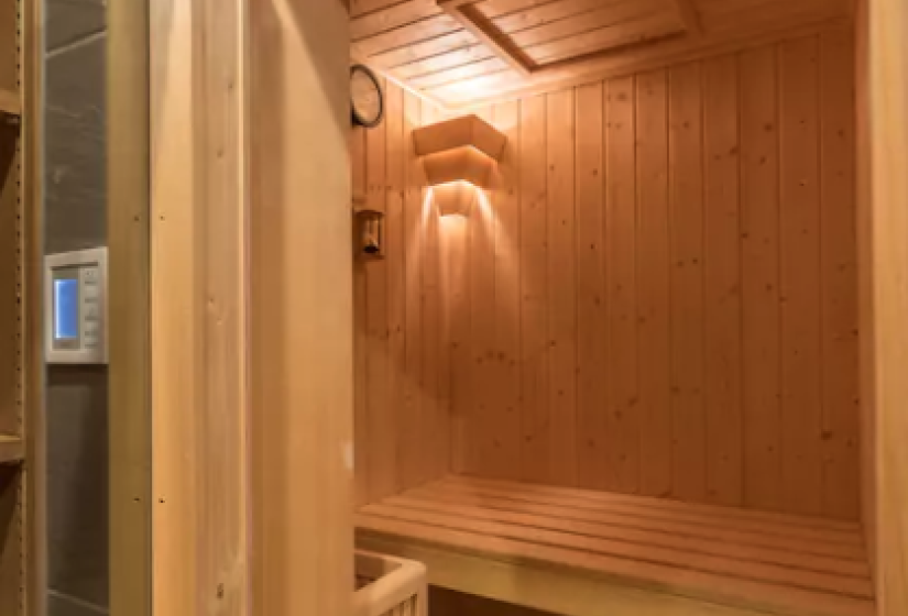 Small in-house sauna
