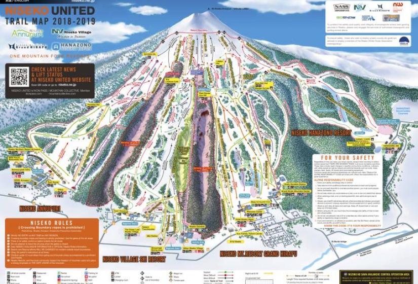 The Niseko United Trail map