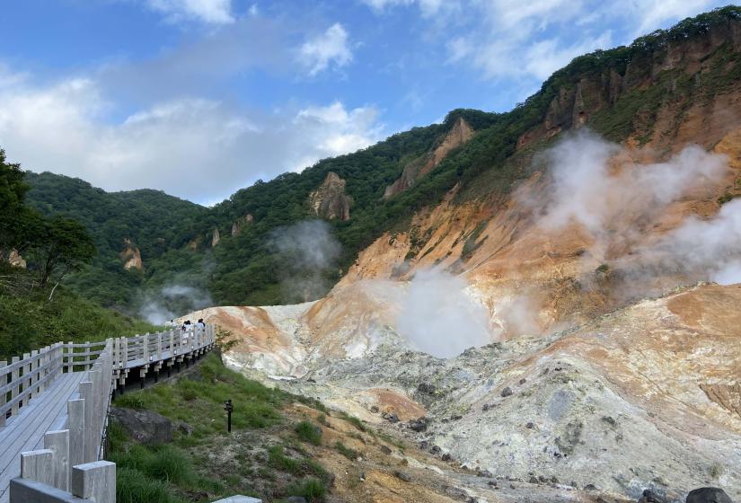 A sturdy walking trail lets you access the forbidding terrain with ease and safety. A wooden walking path extends into Jigukudani.