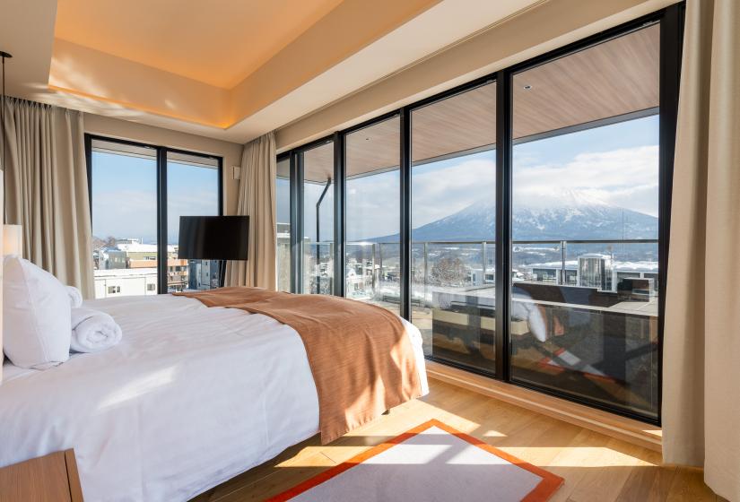 Bedroom with Mt Yotei View