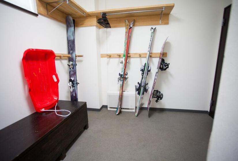 A ski room