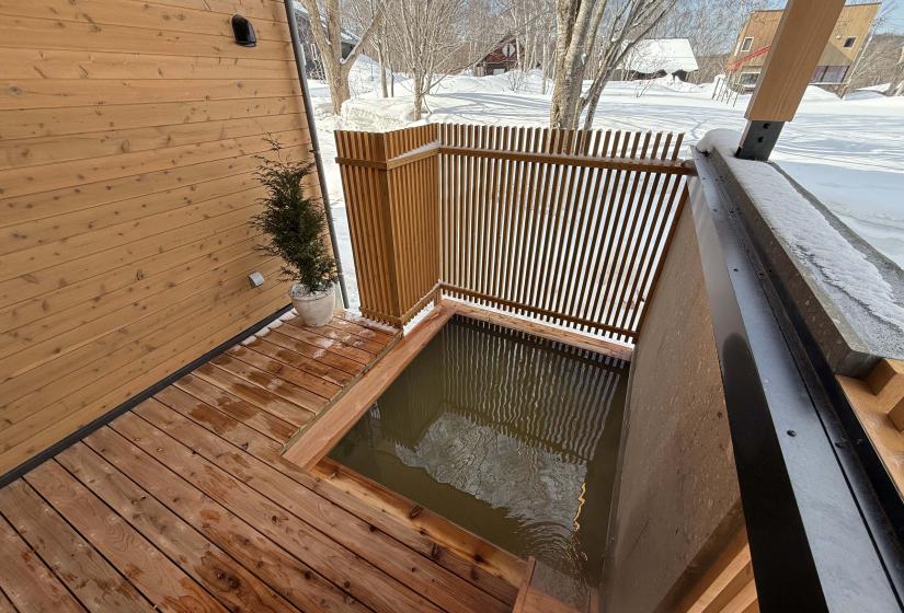 An outdoor onsen bath