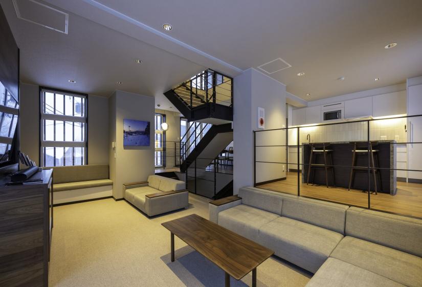 Lounge area with coffee table