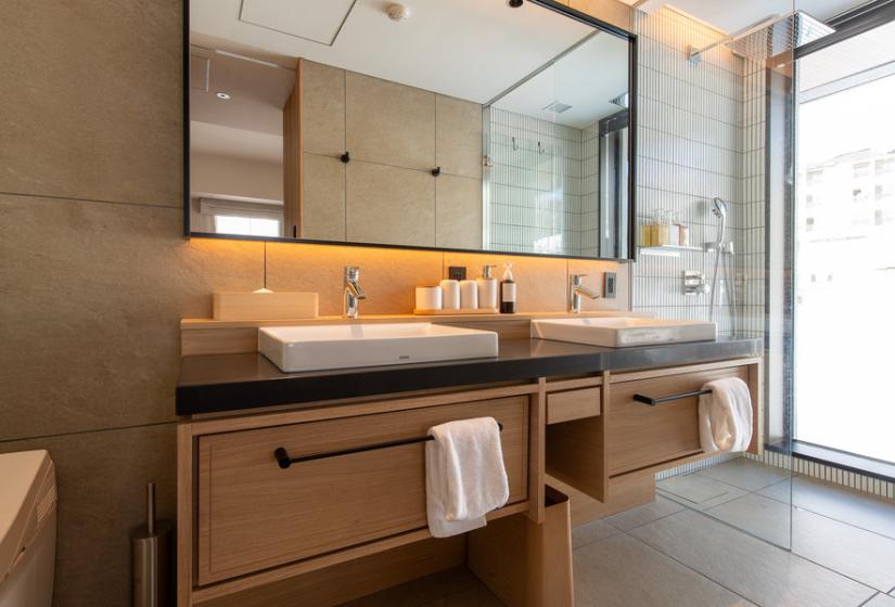 Double bathroom basins
